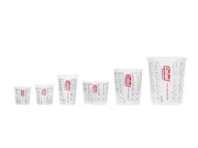 Mischbecher Colad 350 ml, bedruckt mit Aufdruck für genaue Mischverhältnisse