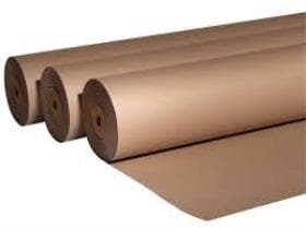 Packzellulose 270 gm2, 75 cm, 74 lfm braun, 55.5 m2, mit Hülse mit Holzspund